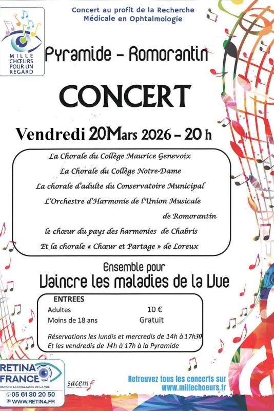 Concert de chorales Mille chœurs pour un regard