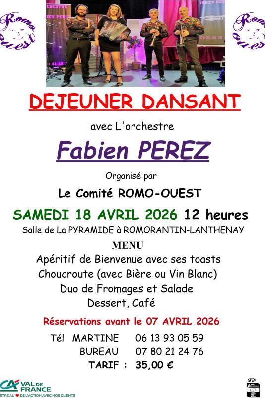 Déjeuner dansant du comité de quartier Romo-Ouest