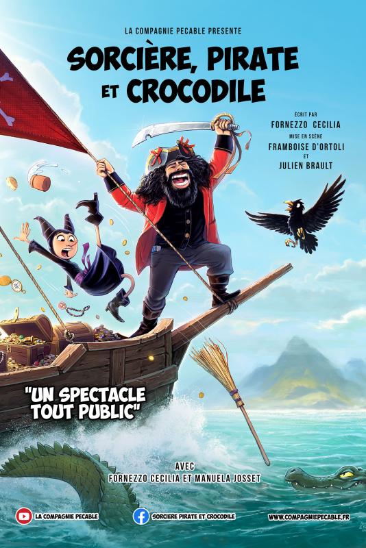 Sorcière, pirate et crocodile