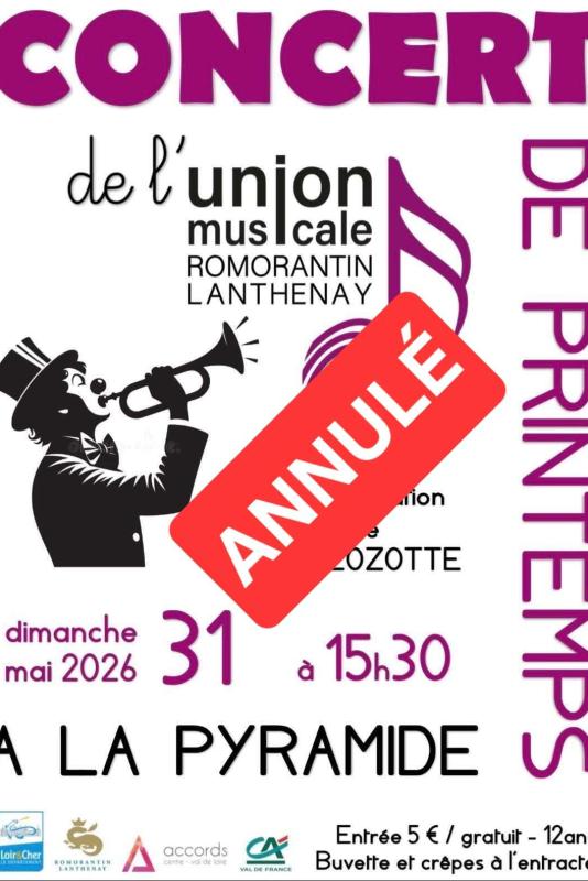 ◄ ANNULÉ ► Concert de printemps de l'Union Musicale